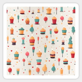 Happy Birthday Party Celebration Pattern 5 Sticker